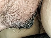 LICKING MY CREAMPIE OUT OF WIFES HAIRY PUSSY