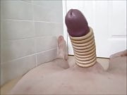 duncanidaho's dick & cum with wooden rings