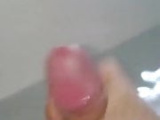 Close up cumshot of a young, shaved Cock! 