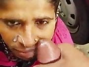 Homeless Indian beggar swallows cum for a handful of rice 3
