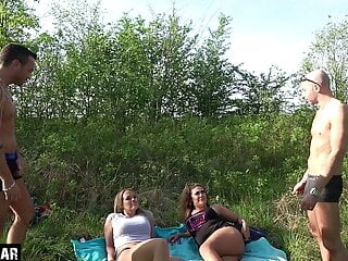 Wife Shared with Friend, Outdoor Fuck, Andy Star, Friends Share