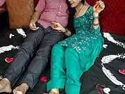 Hindi couple romance, hubby convinces her to have anal sex