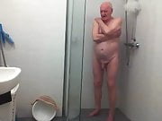 grandpa shower on webcam