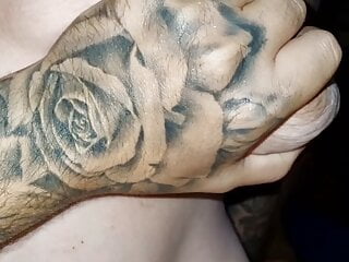  video: Sexy British tattooed bbw wife with huge tits rides me to orgasm