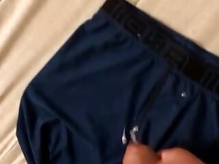 Pissing jacking off cumming