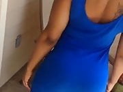 blue dress twerk