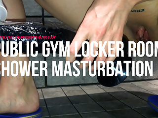 Public Masturbation Gym Locker Room Shower...