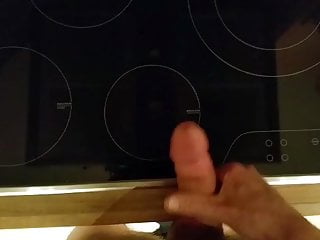 Cumming in the kitchen 