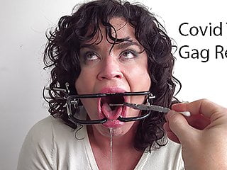 Gagged Girl, Throat, Extreme Deepthroat, Spit Fetish