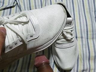 Enjoying wife&#039;s Adidas Sneakets