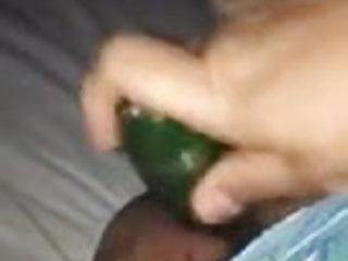 Cucumber pussy...
