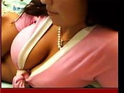 Big titted latina, big nipples on cam