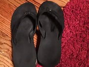 Cum on flip flops