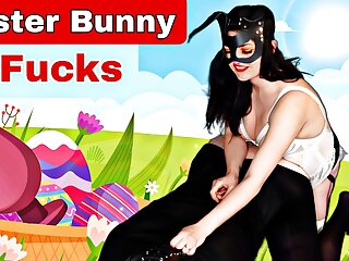 Easter Bunny, Pegging, Ass to Mouth, Femdom Strapon