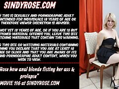 Sindy Rose – anal blonde fisting her ass & prolapse