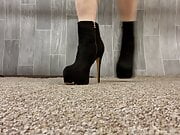 Walking in my high heel boots