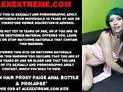 Green hair Proxy Paige anal bottle & prolapse