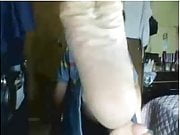 Straight guys feet on webcam #436