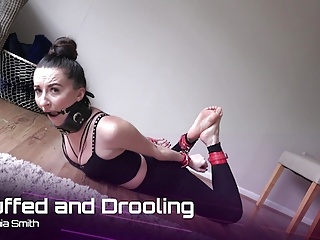 Gagged Girl, Barefoot, FapHouse, Bondage