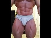 str8 bodybuilder flexing 