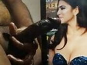 Malaika mohanan cleavage sexy boob oiled cock tribute