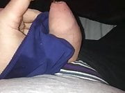 Wanking with wifes knickers