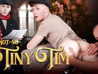 Step Father Gets Seduced By His Stepson While He Is In His Tiny Tim Costume – FamilyDick Christmas