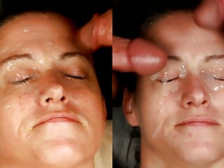 Dirty Dees amateur homemade side by side split screen double cumshots