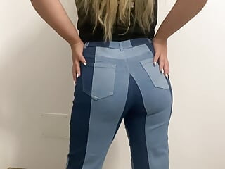 Farting in Tight Blue Jeans