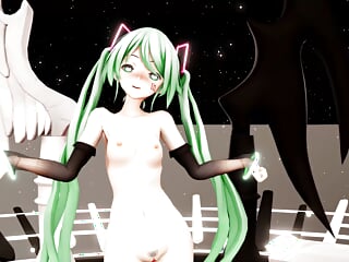 Vocaloid, Green Hair, 3d Animation, 3d Hentai