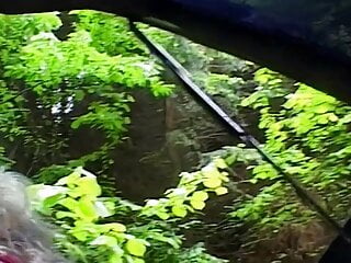 Blondine am Strassenrand aufgerissen und durch gefickt