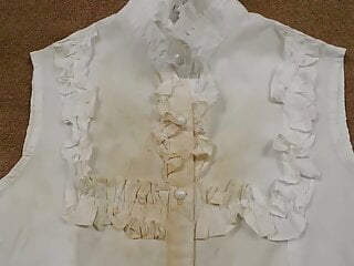Cute maid blouse 2 more cum...