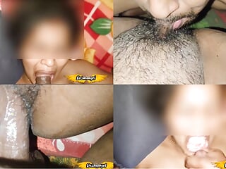 Indian girl injoying Hir pussy licking, Desi Girlfriend Chudai &amp; blowjob cum in mouth, Indian girlfriend Hard sex &amp; deepthroat