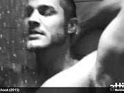 Male star Austin Armacost naked in a shower