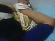 arab slut tied up, tits exposed. short clip