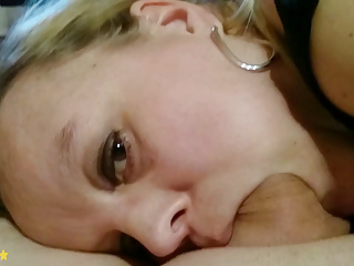 Cummed, MILF POV, German, Pov Blowjob Cum in Mouth