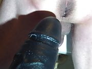 anal dildo closeup