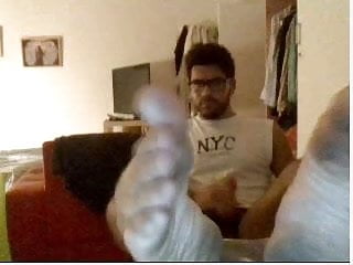 Straight Guys Feet On Webcam - Various