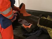 Cuming in workwear 