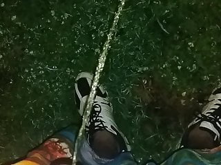 Gay pissing outdoors...