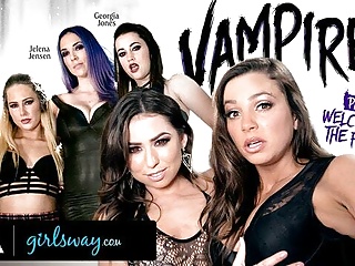 Hard Gangbang Lick My Pussy Lesbian video: GIRLSWAY – Abigail Mac Is Gangbanged Hard By A Vampire Coven