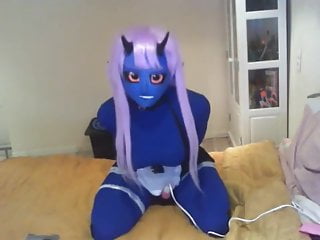 Blue Kigurumi Devil Vibrating...