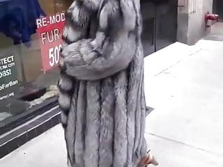 Girl in a fur coat