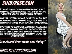 Sindy Rose checked dress studio anal fisting 