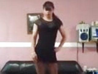 Ts Caro Dance in Black Mini Dress