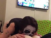 Halloween ass lick sub