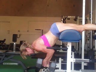 Mature Gym Freak With Great Arse In My Gym House...