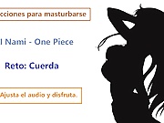 Nami JOI hentai, audio en espanol, juegos para masturbarse.