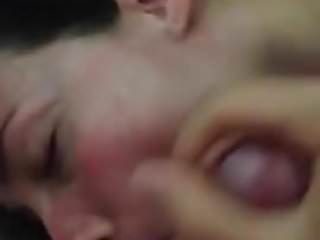 Balls sucked facial