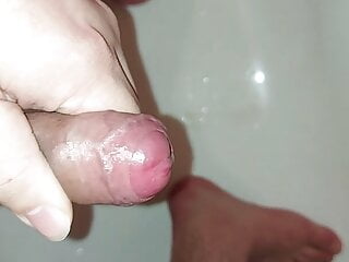 My small cock cum in bathroom tiny dick